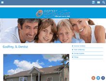 Tablet Screenshot of godfreydentalcare.com